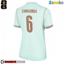 Ženske Nogometnih dresov Francija Eduardo Camavinga #6 Gostujoči SP 2026 Kratki rokavi